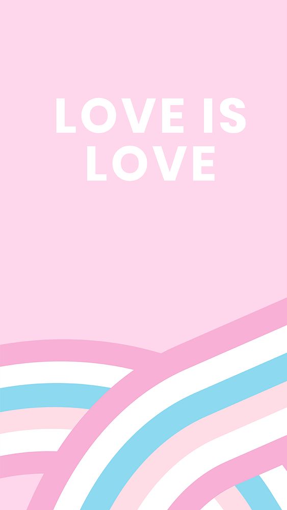 Bigender flag template psd with love is love text