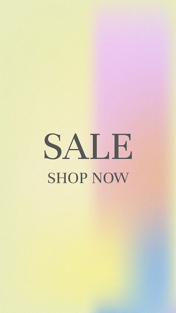 Sale shop now discount banner psd gradient blur template
