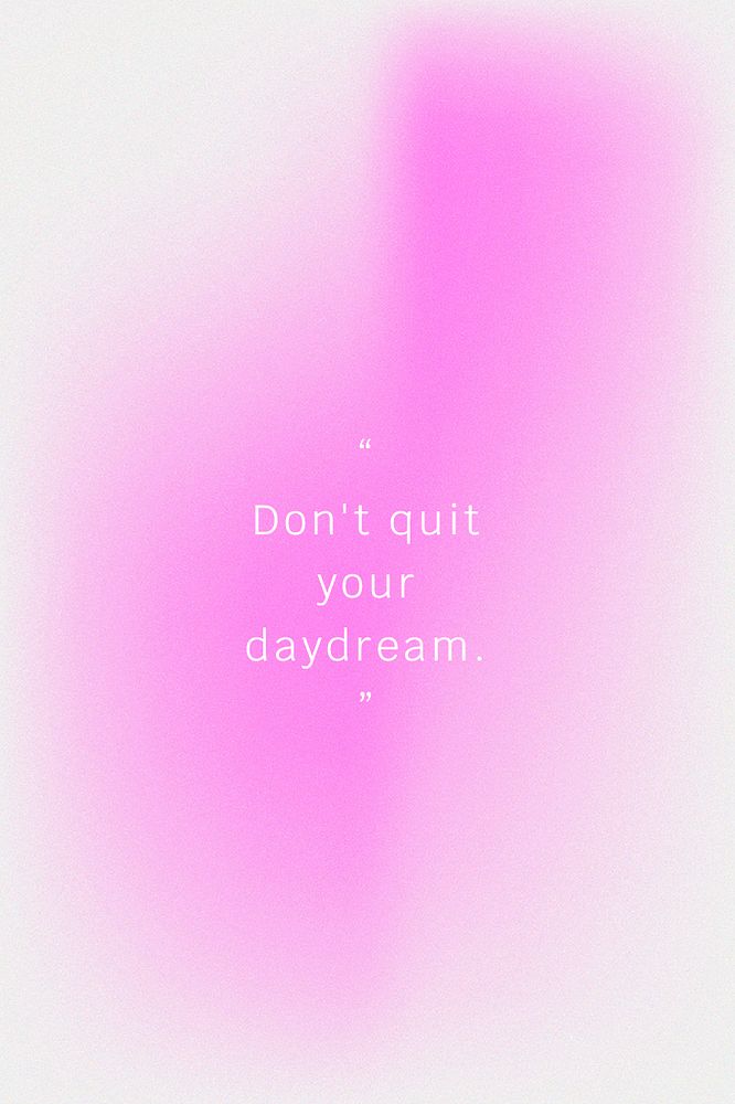 Don't quit your daydream motivational quote social media template psd