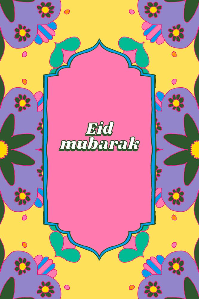 Eid mubarak social template psd