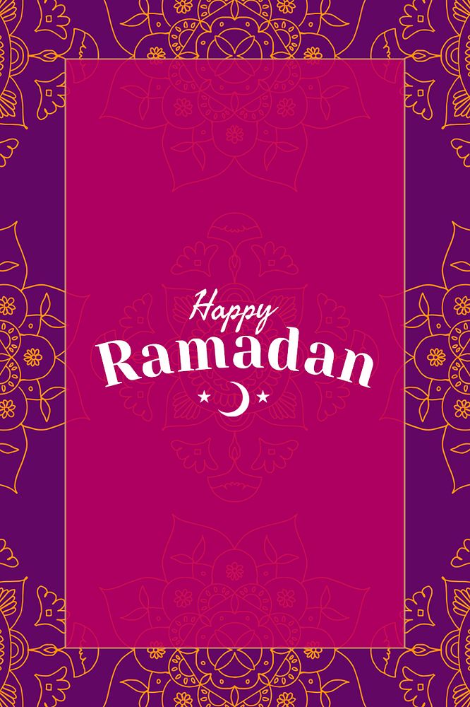 Happy Ramadan festival social template psd