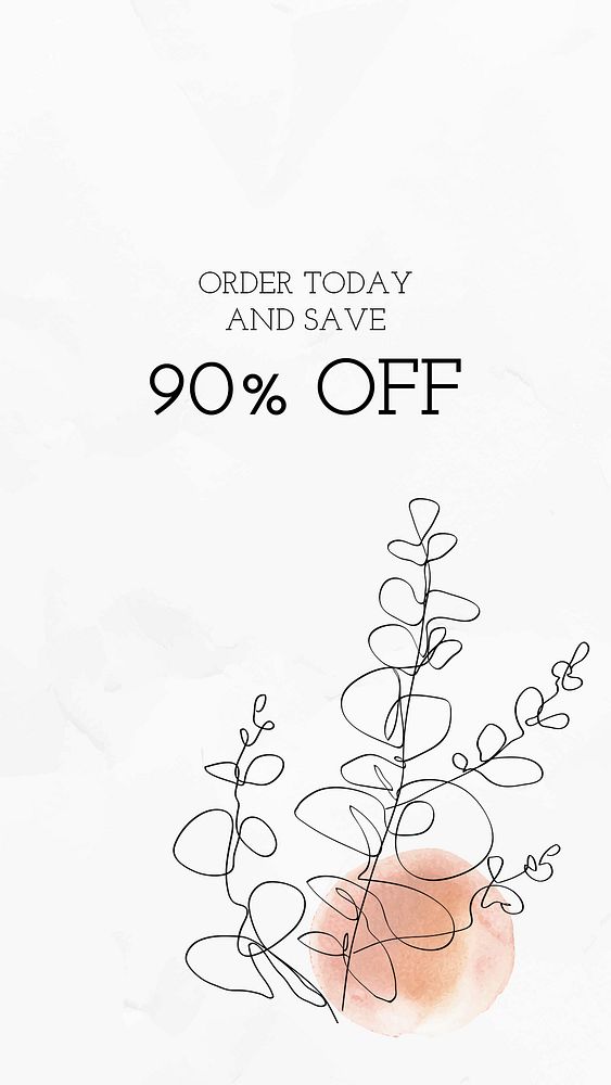Sale template psd online shopping advertisement with text 90% discount