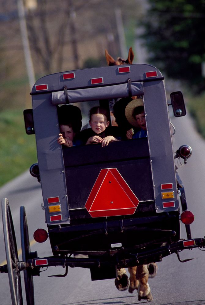 Amish life in Lancaster, Pennsylvania taken during 1980s.
