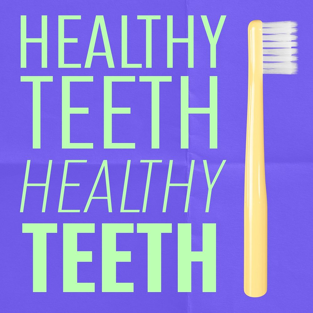 Healthy teeth Instagram post template