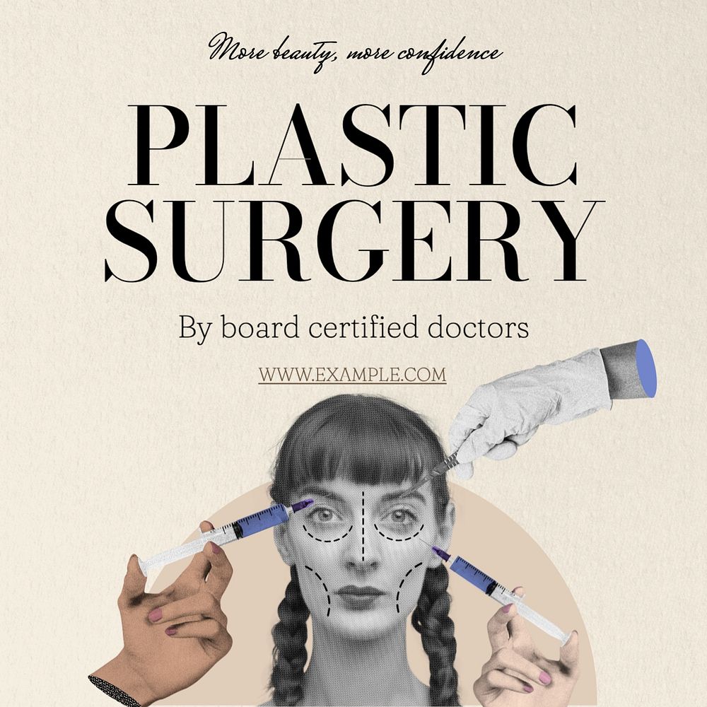 Plastic surgery Instagram post template