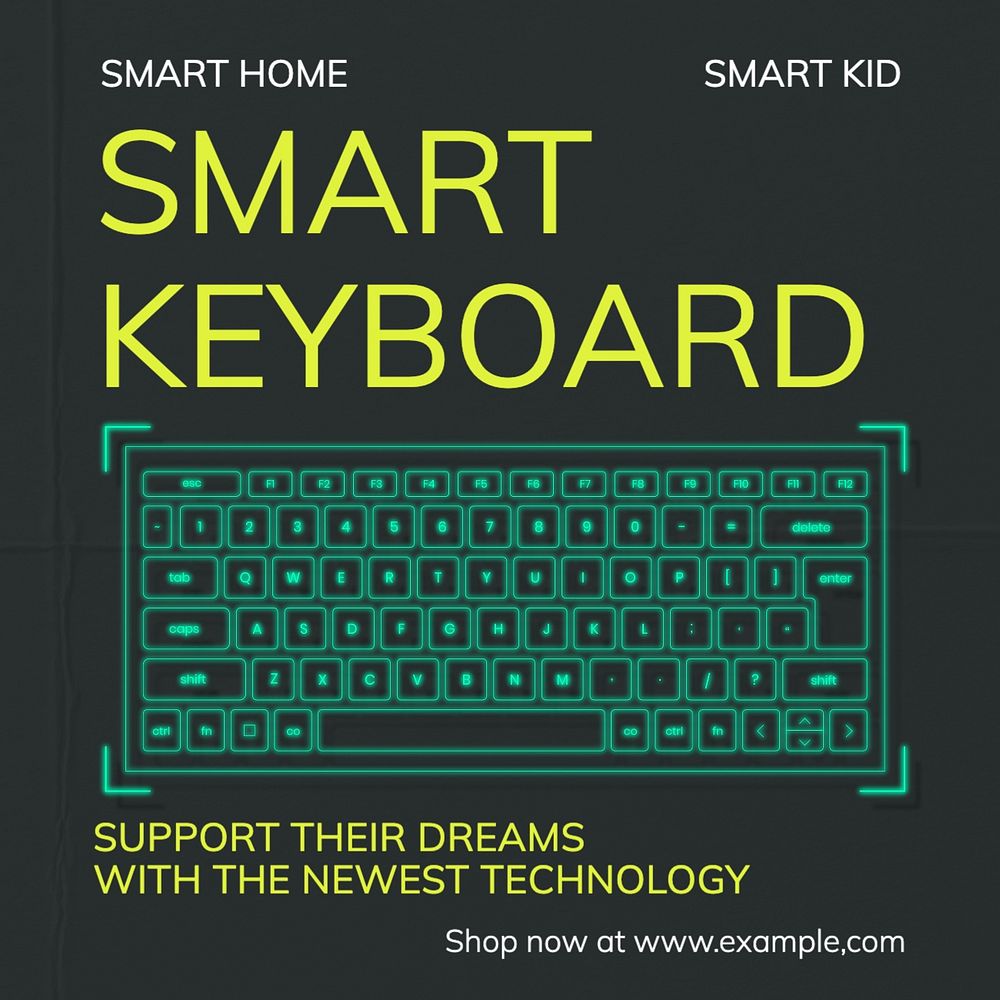 Smart keyboard Instagram post template