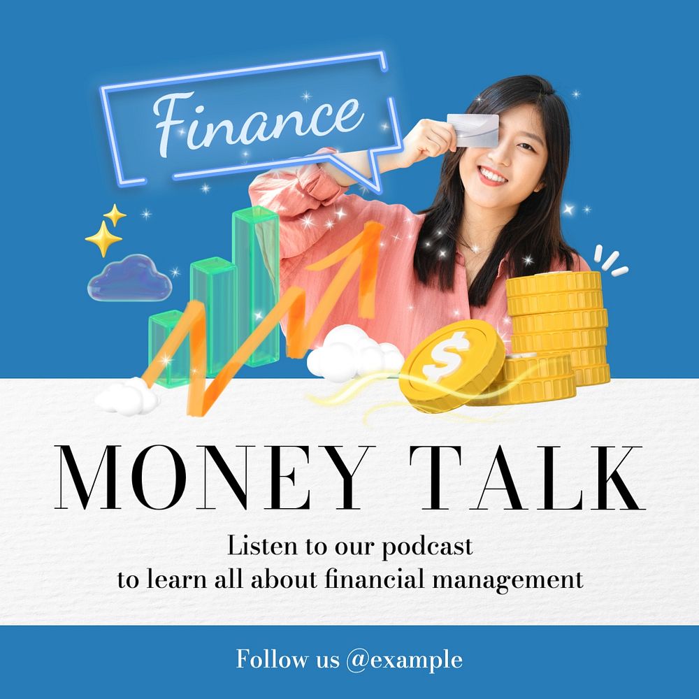 Money talk business template, editable design