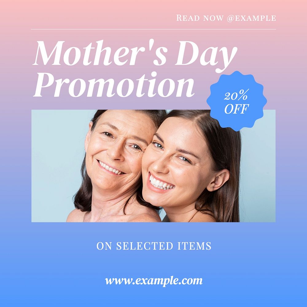 Mother's day promotion Instagram post template