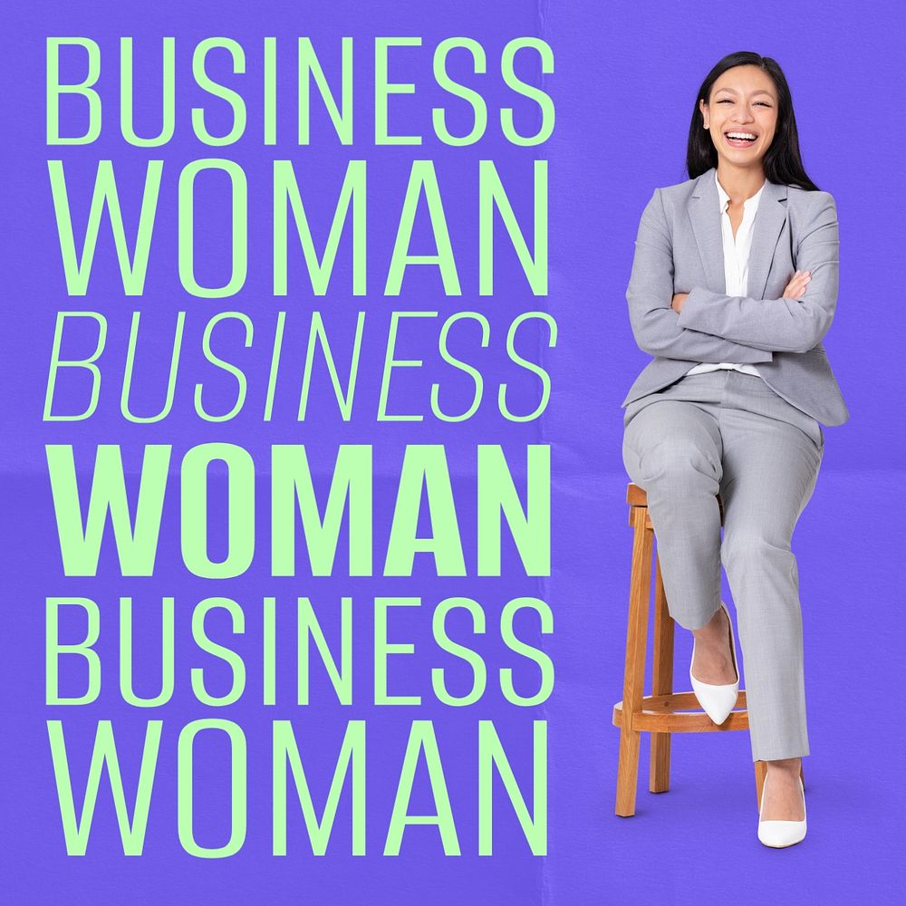 Business woman Instagram post template