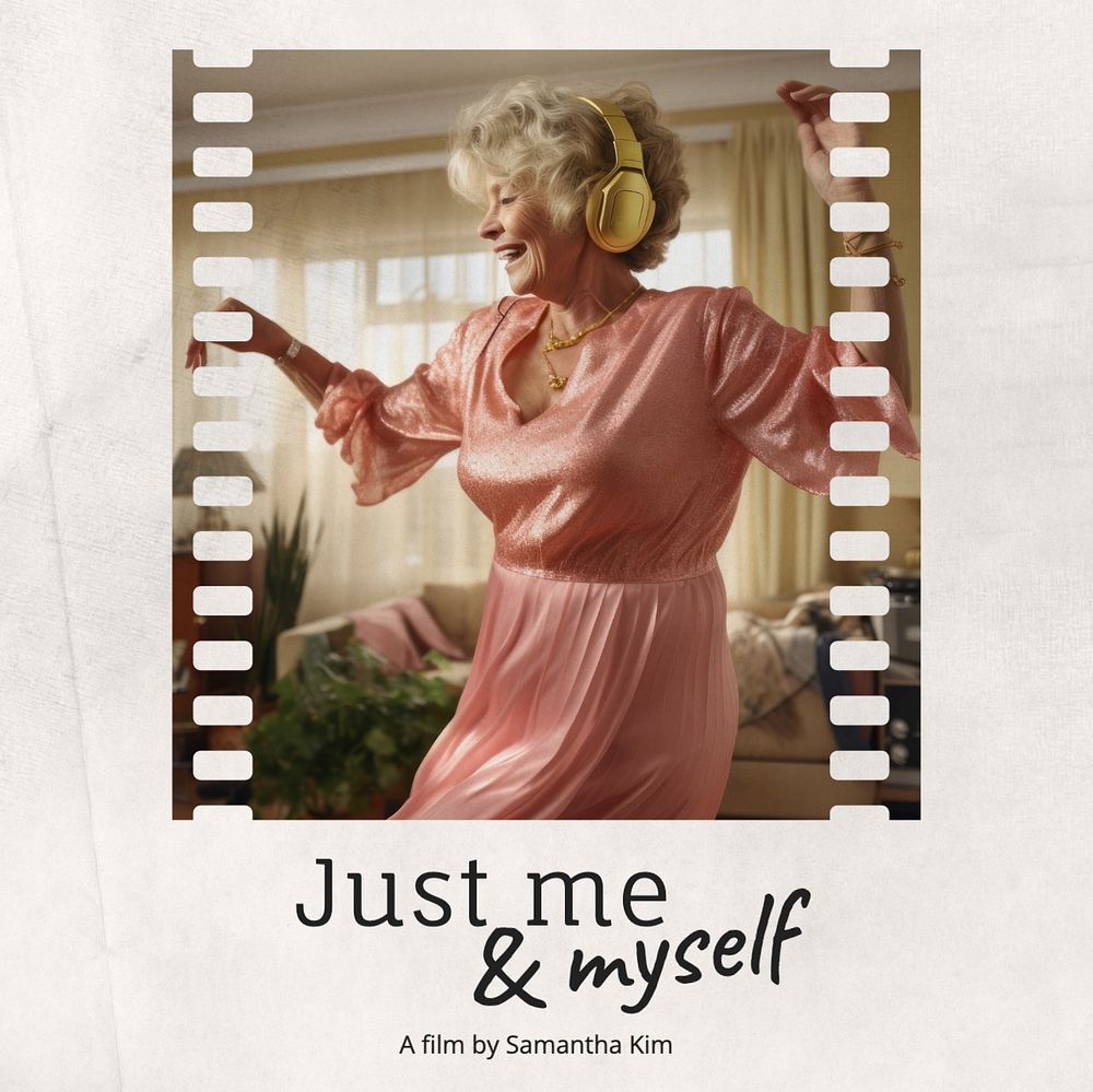 Me & myself Instagram post template, editable text