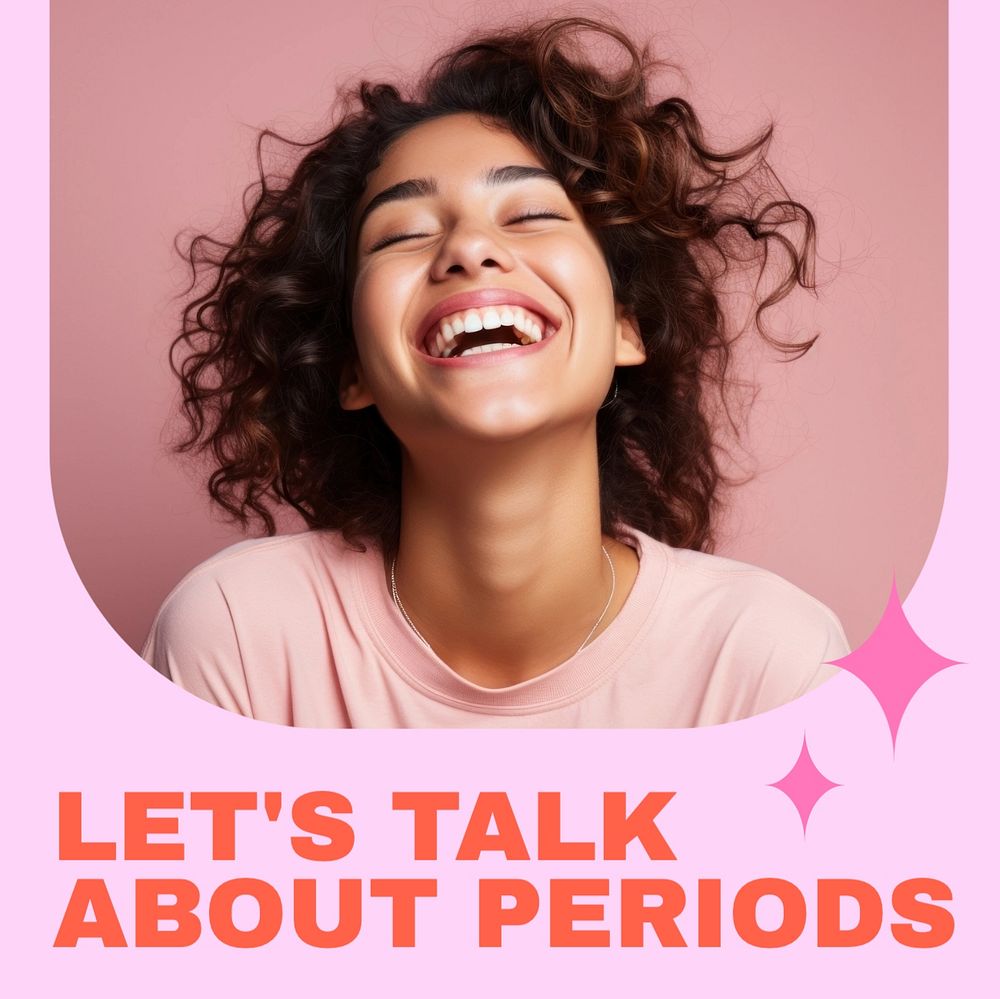 Women's health Instagram post template, editable text