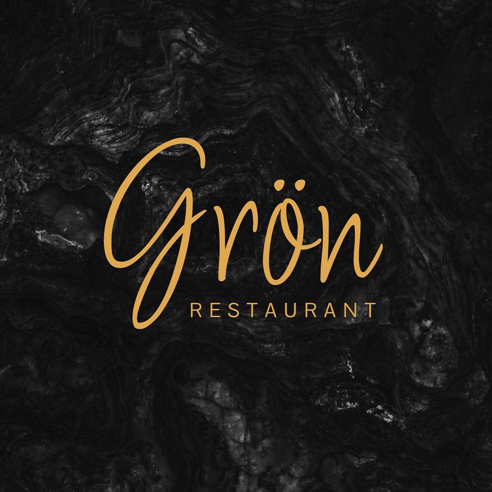 Branding logo template, editable design