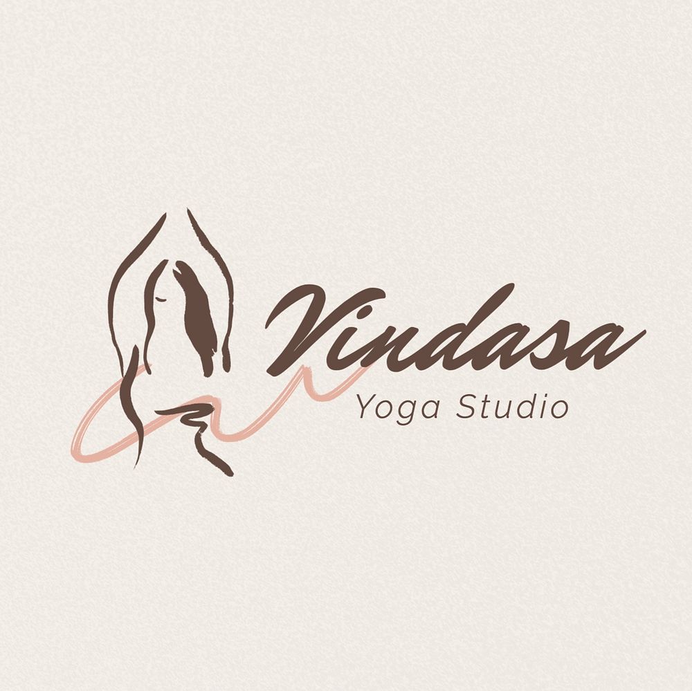 Yoga studio logo template, editable design