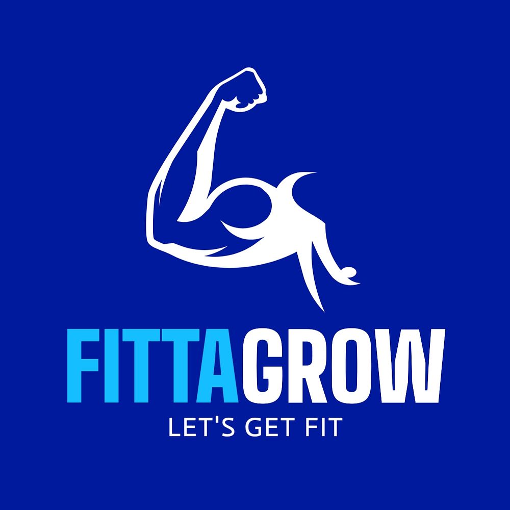 Excercise & muscle logo template, editable design