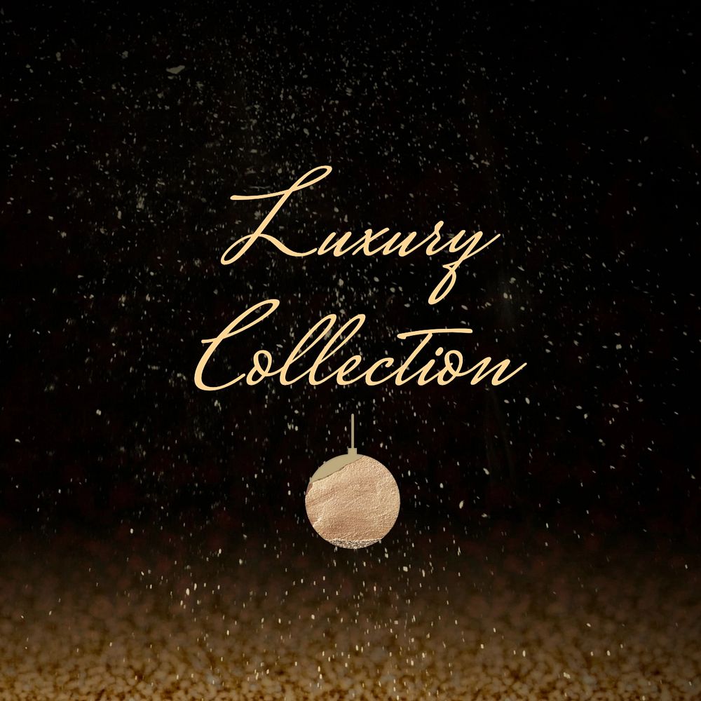 Luxury collection Instagram post template, editable text