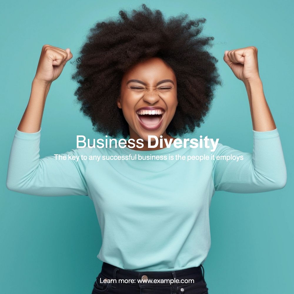 Business Diversity Instagram post template, editable text