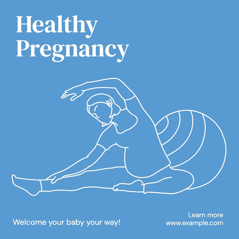 Pregnancy clinic Facebook post template