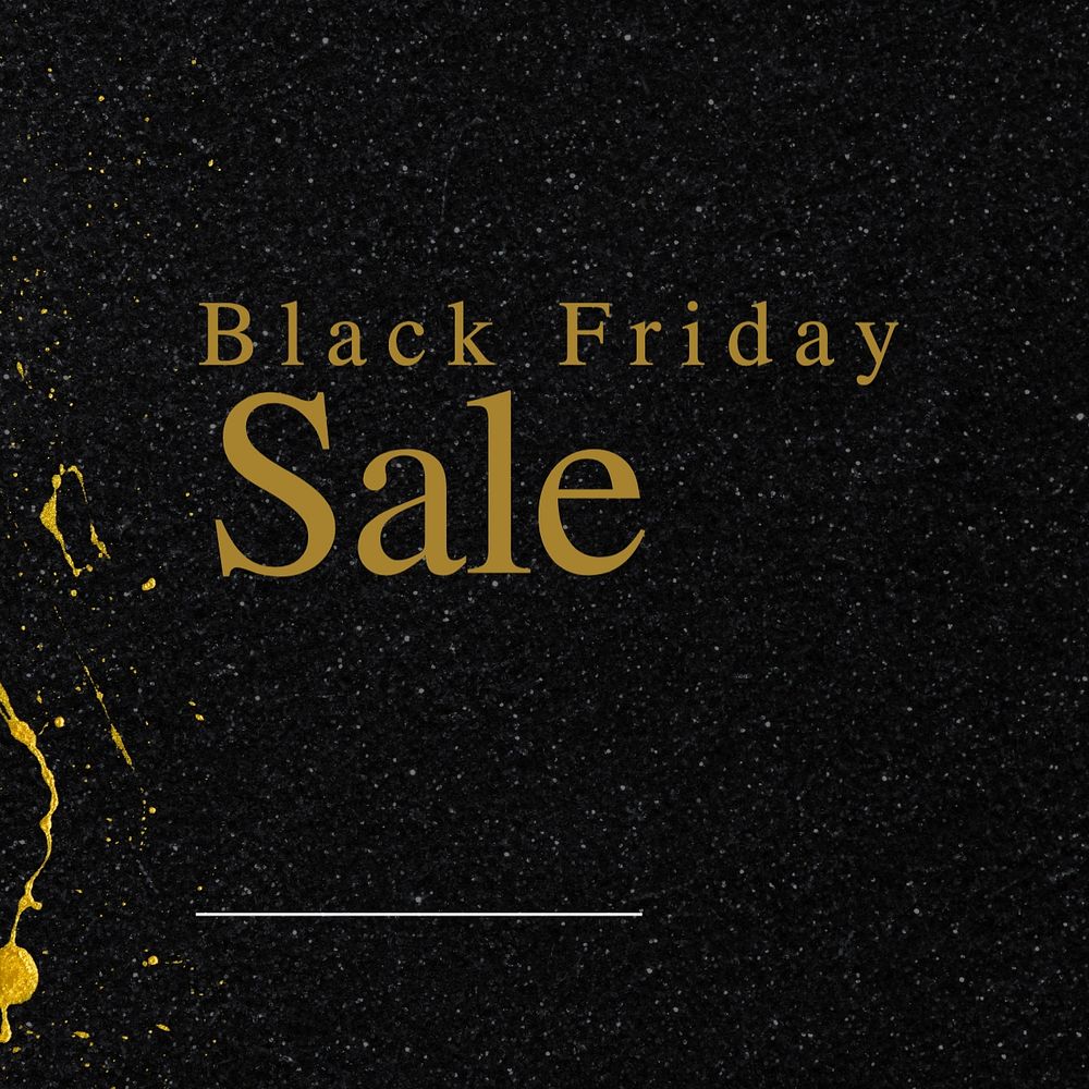 Black Friday Instagram post template, editable text