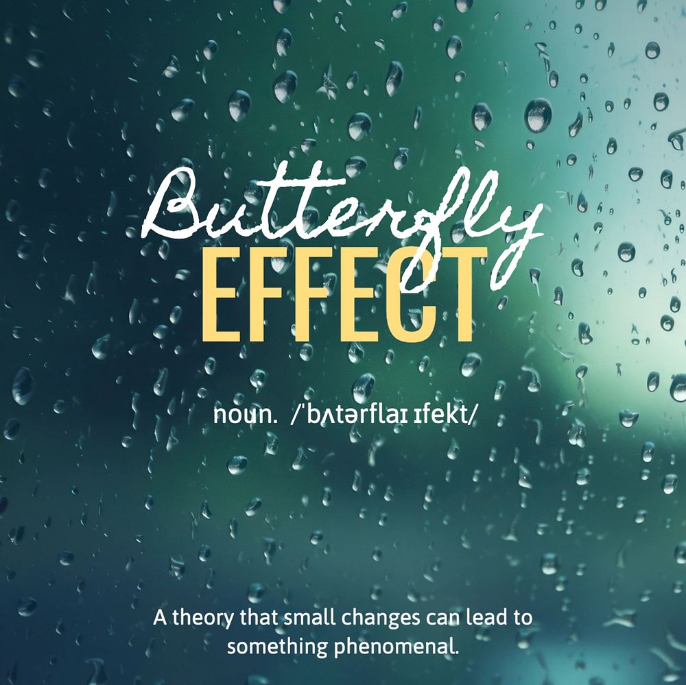 Butterfly effect Facebook post template