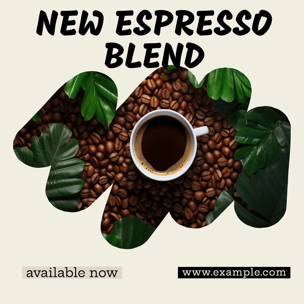 Espresso blend Facebook post template