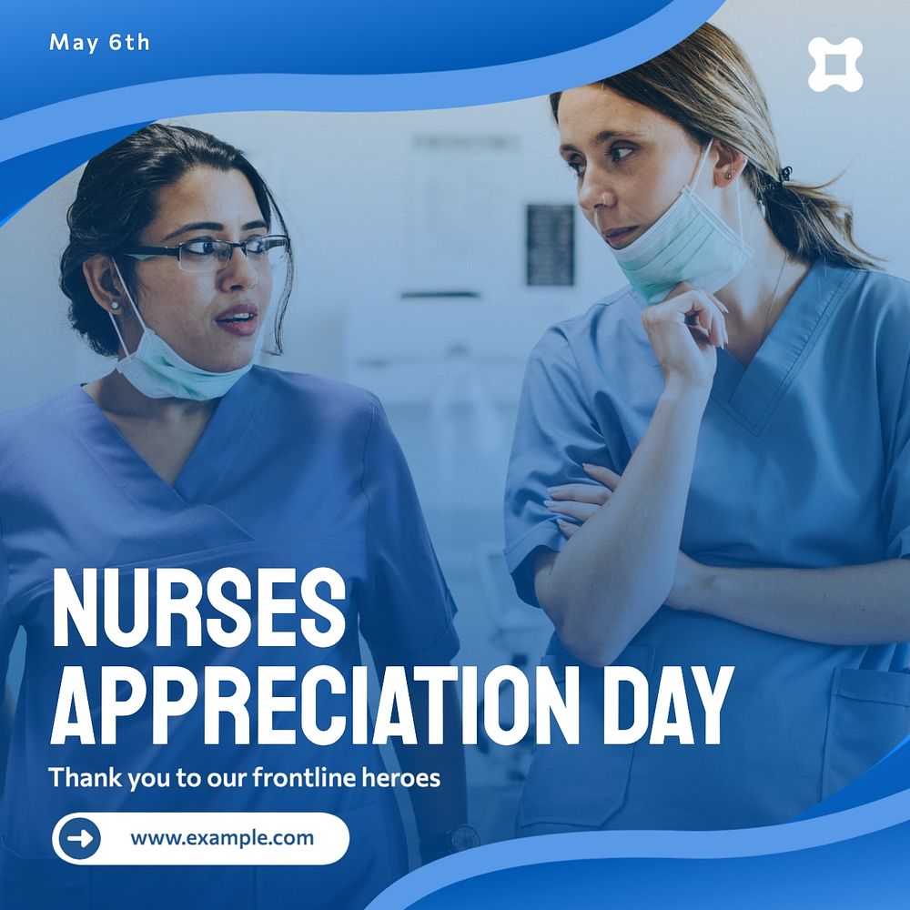 Nurses appreciation day Instagram post template