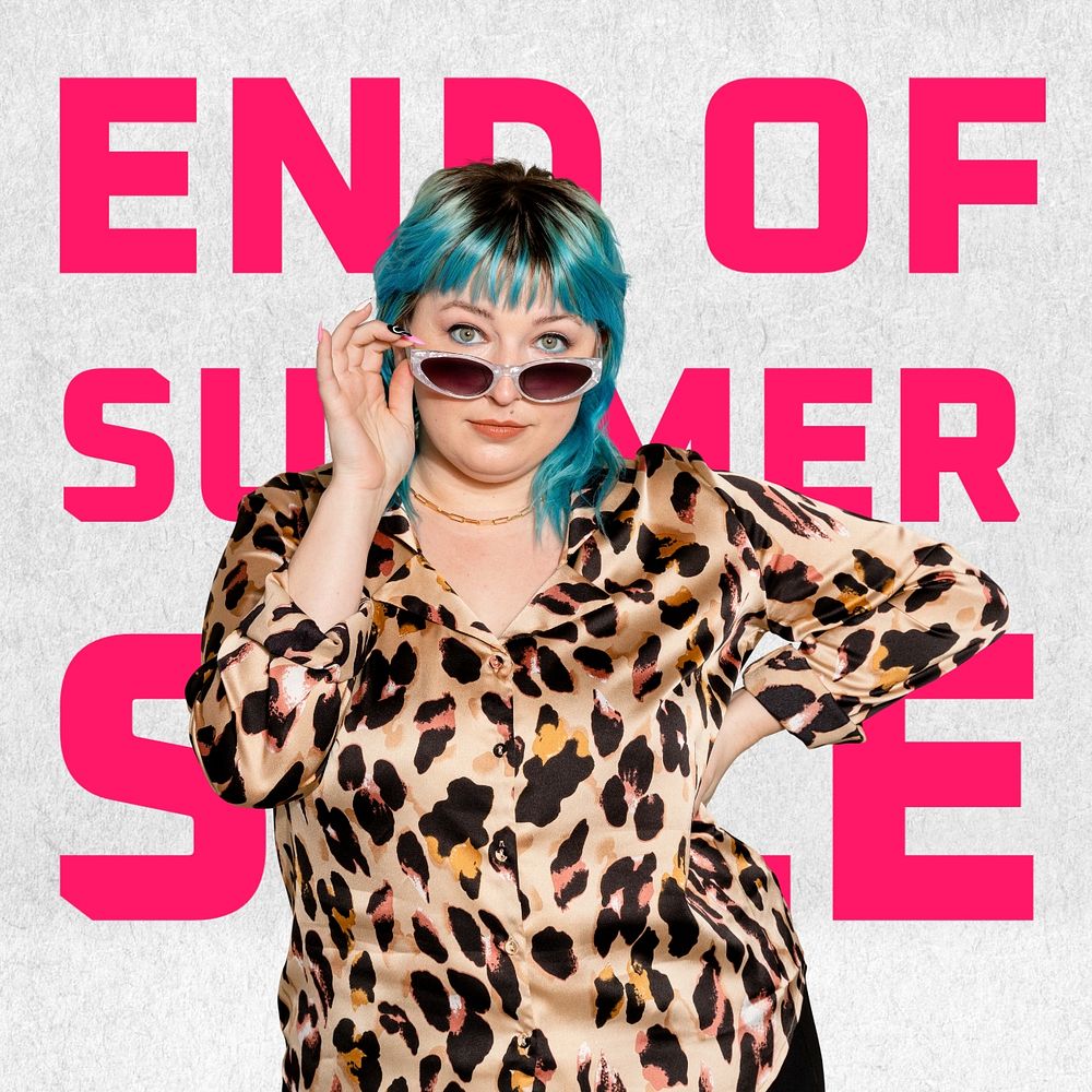 Summer sale Instagram post template