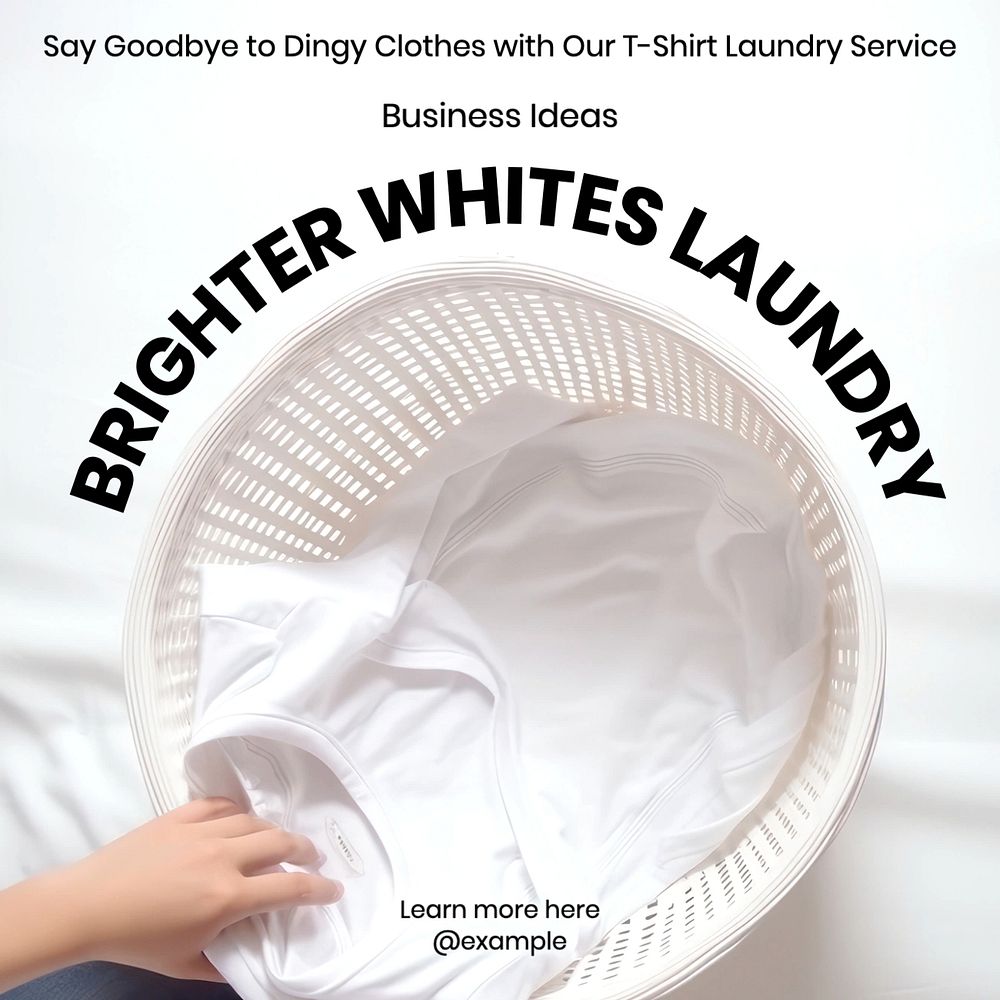 Laundry Facebook post template, editable design