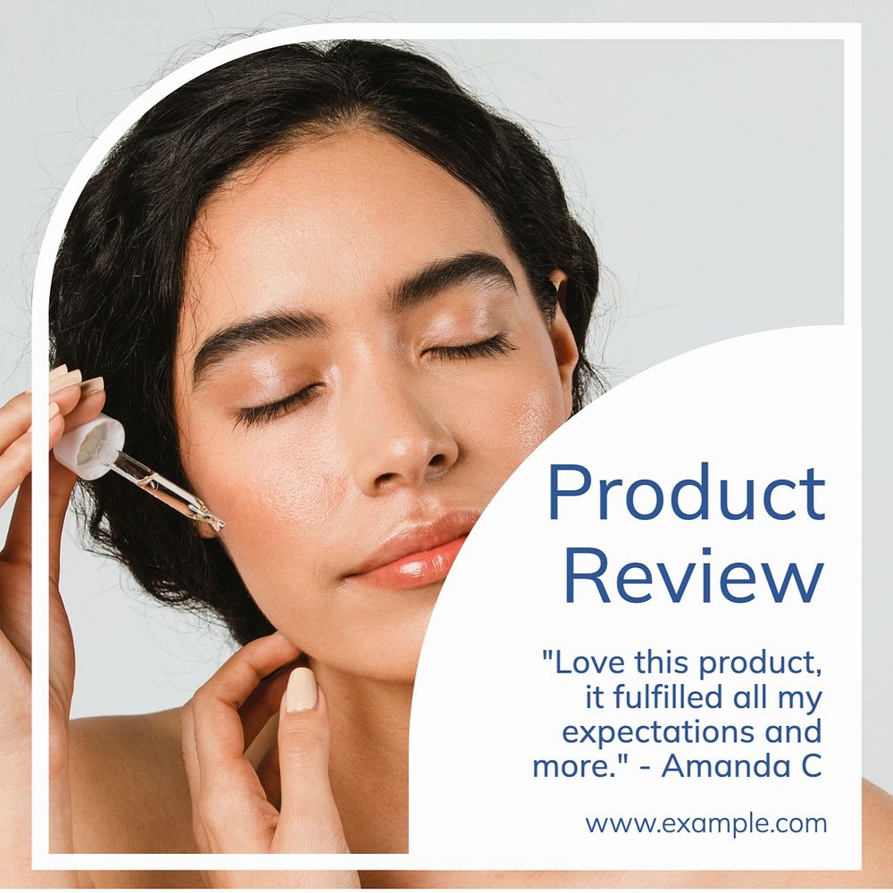 Product review Facebook post template, editable design