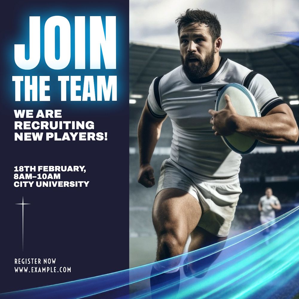 Join the team Facebook post template, editable design