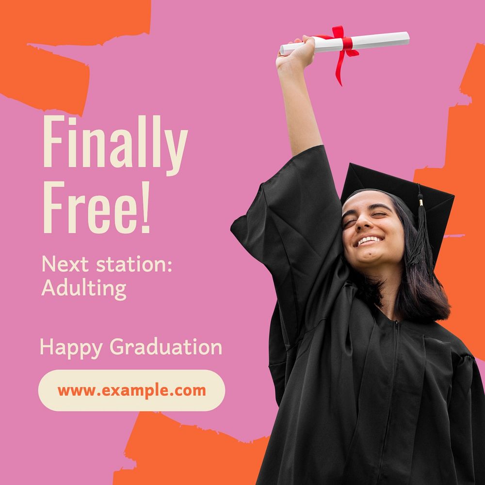 Graduation Instagram post template