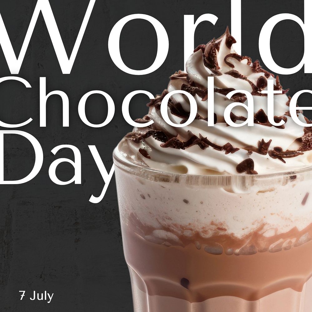 World chocolate day Instagram post template