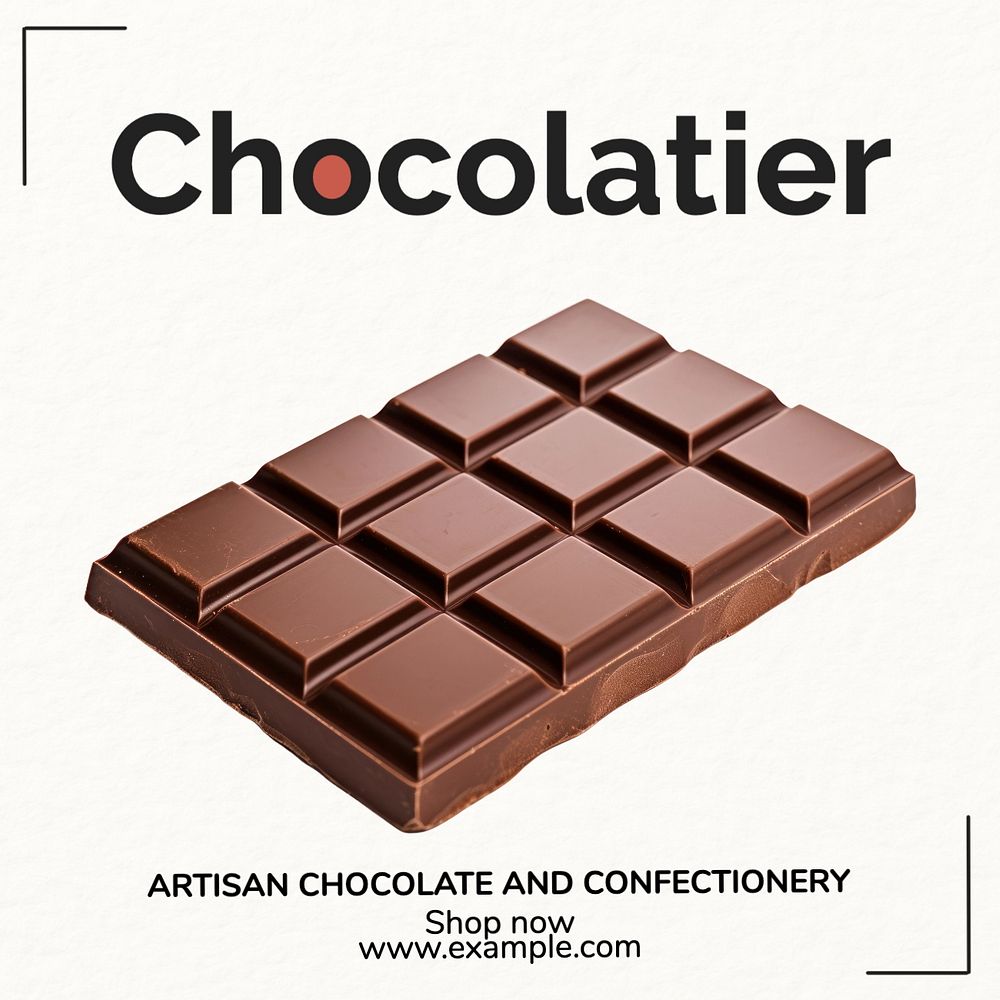 Chocolatier Instagram post template