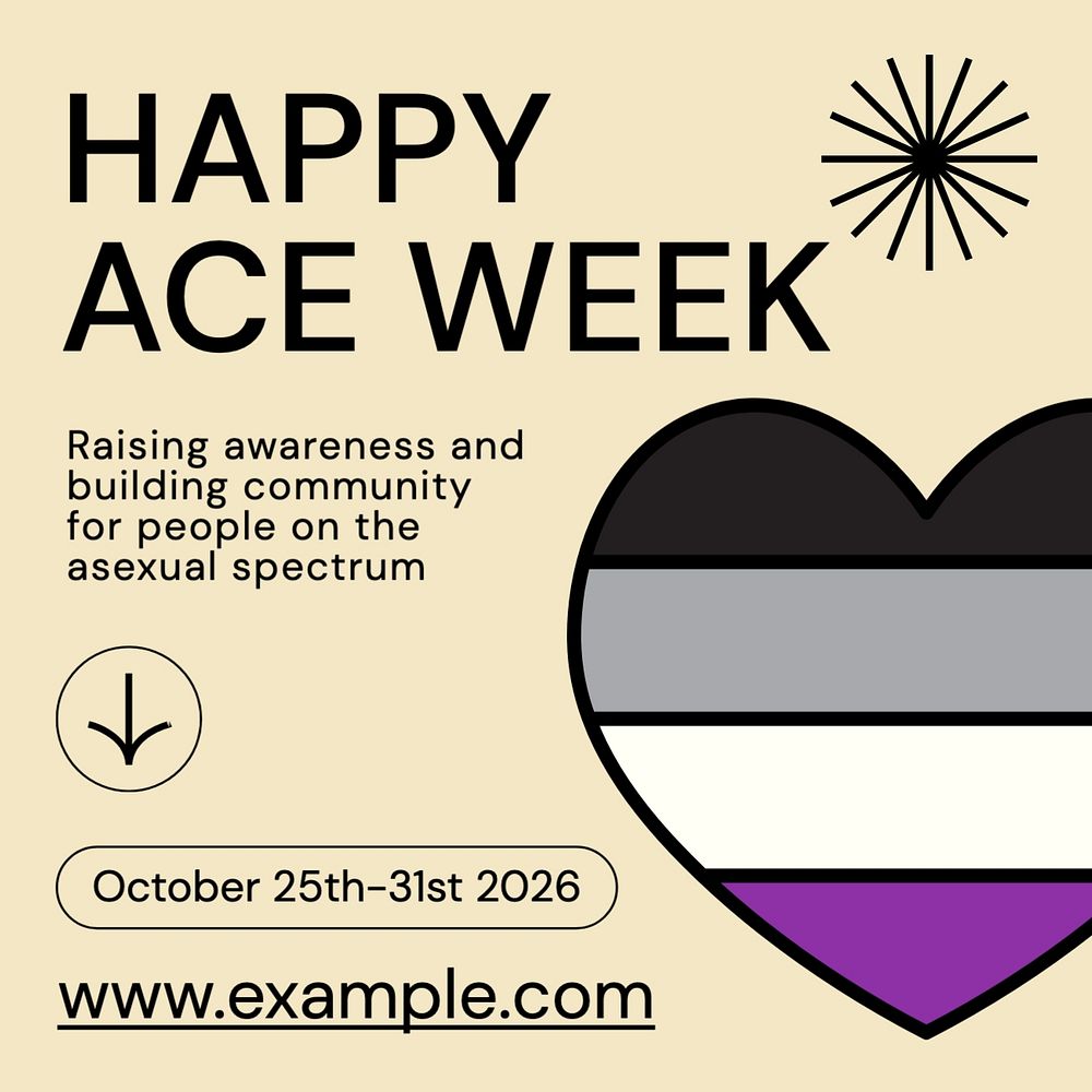 Happy ace week Instagram post template