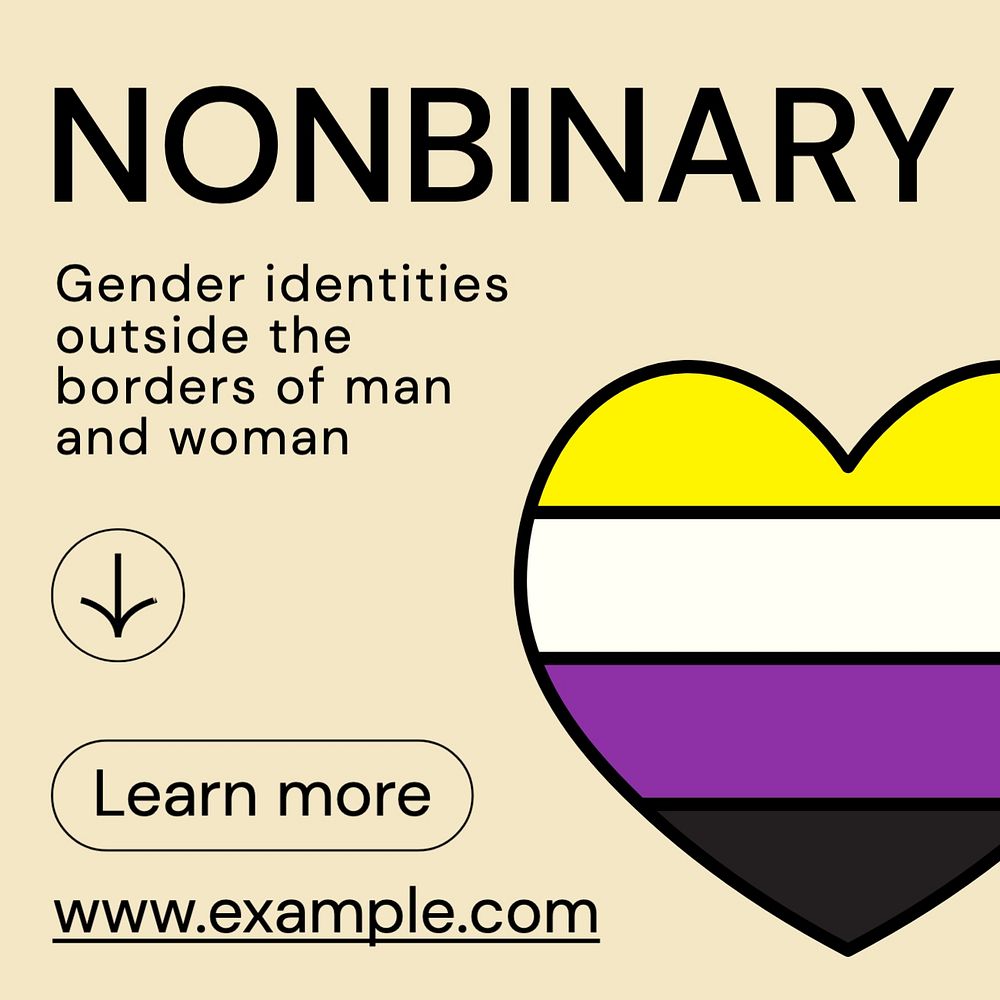 Nonbinary Instagram post template