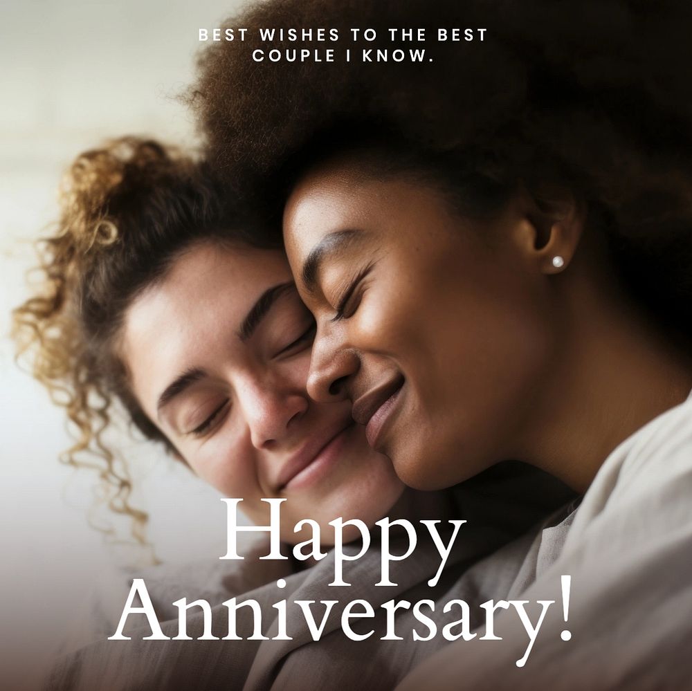 Happy anniversary Instagram post template