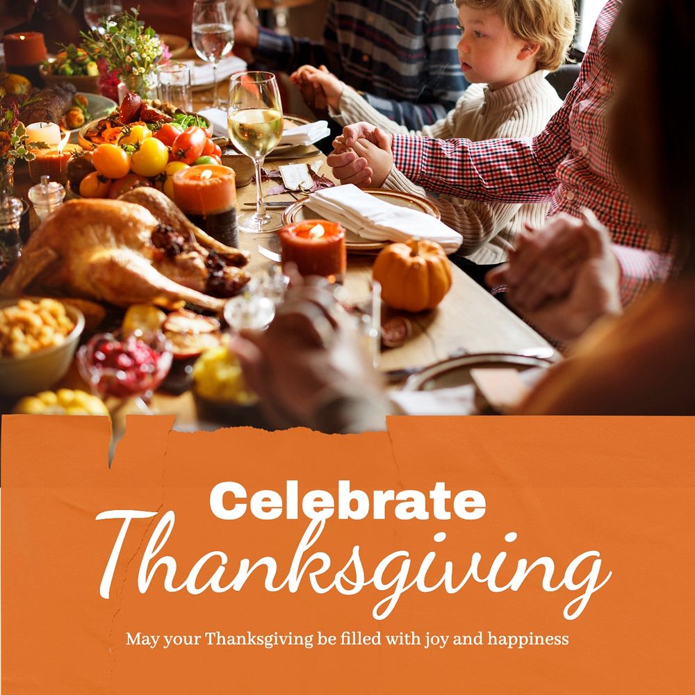 Celebrate Thanksgiving Instagram post template