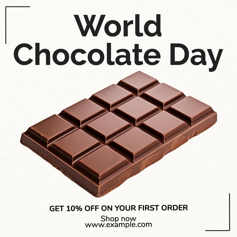 Chocolate day Instagram post template