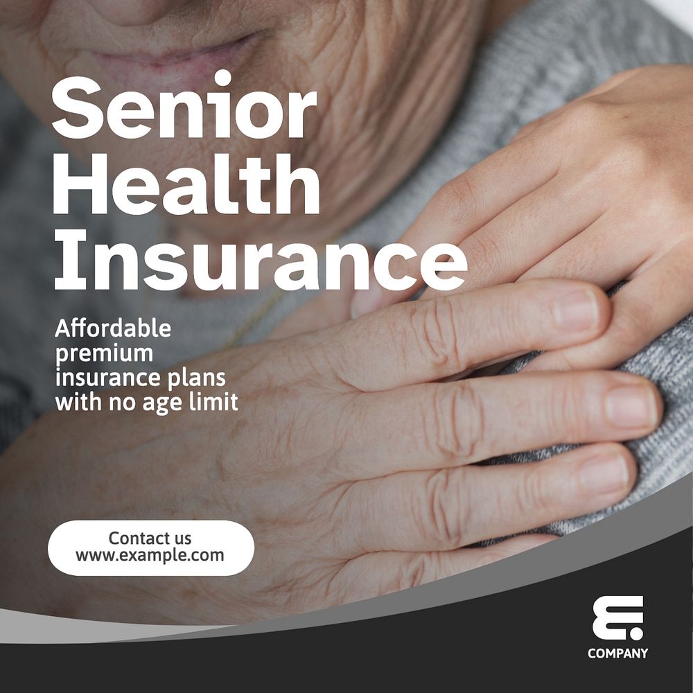 Senior health insurance Instagram post template