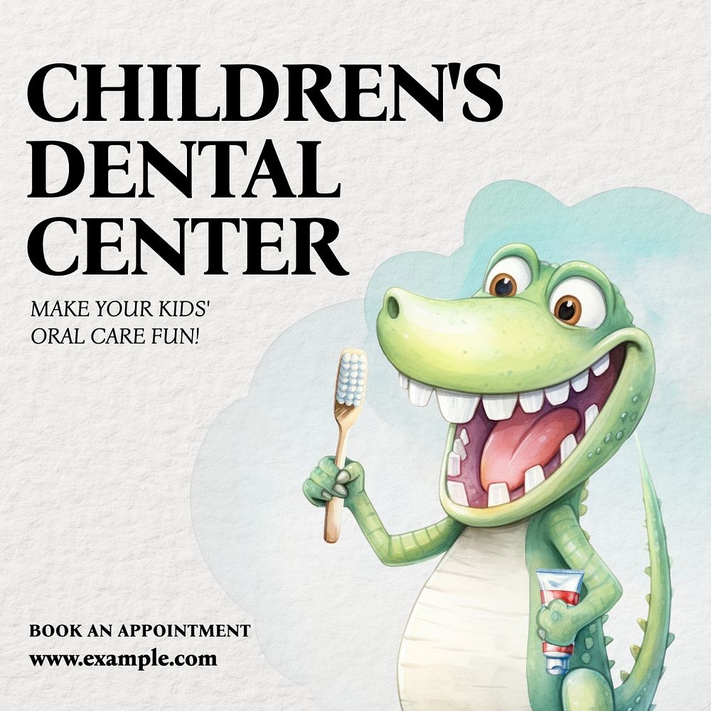 Children's dental center Instagram post template