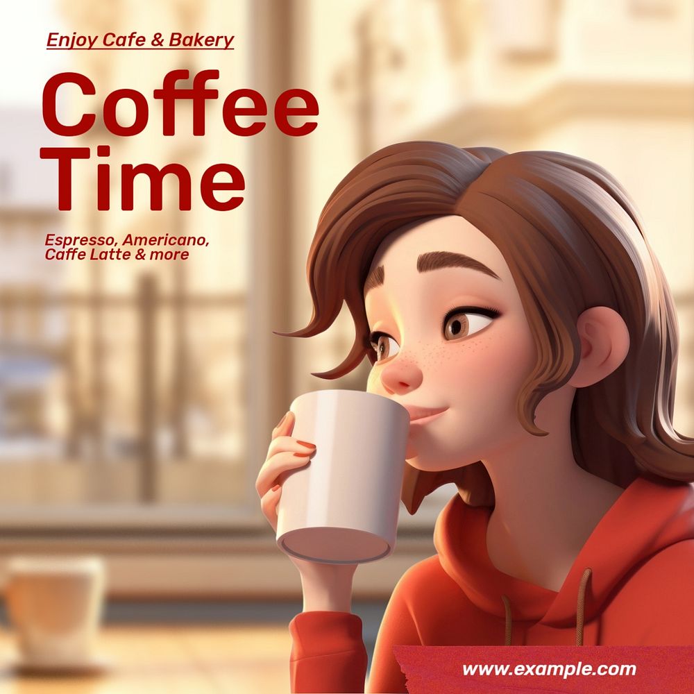 Coffee time Instagram post template