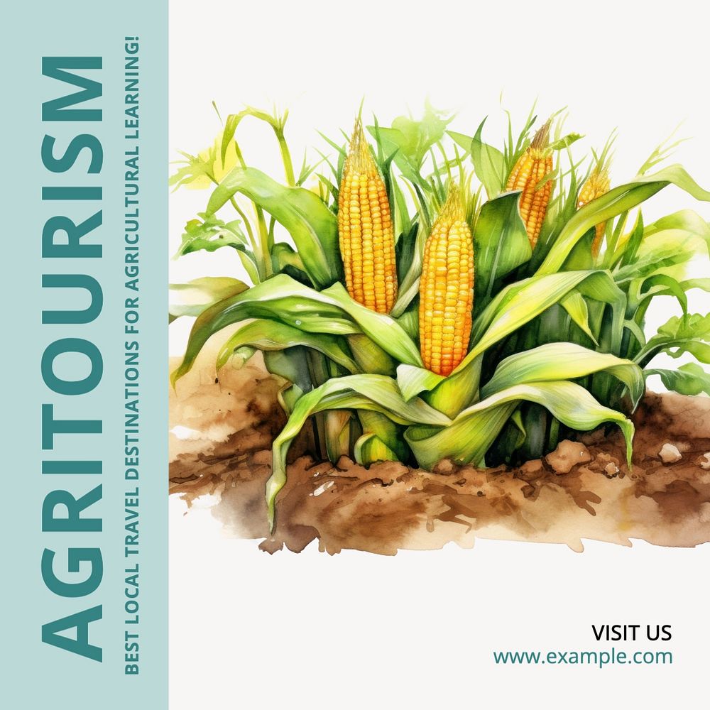 Agritourism Instagram post template