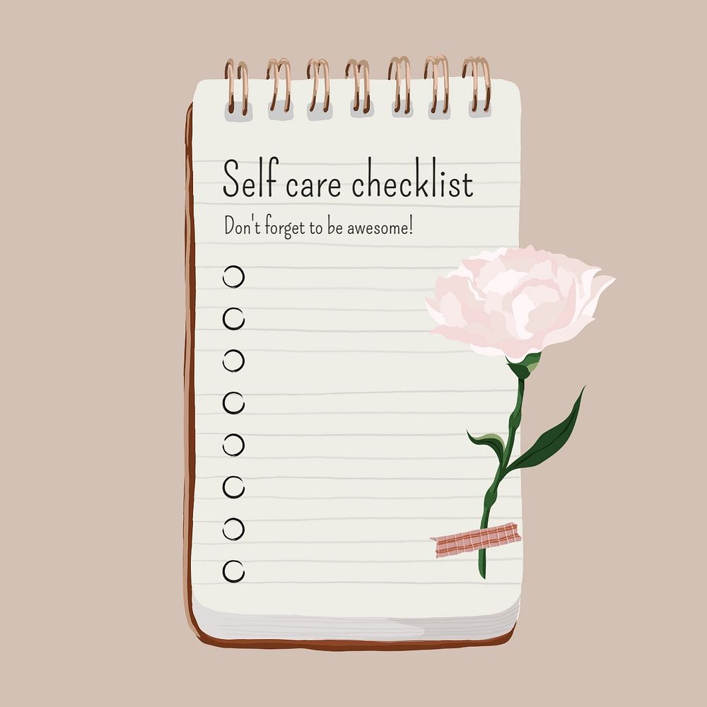 Cute checklist Instagram post template, editable design