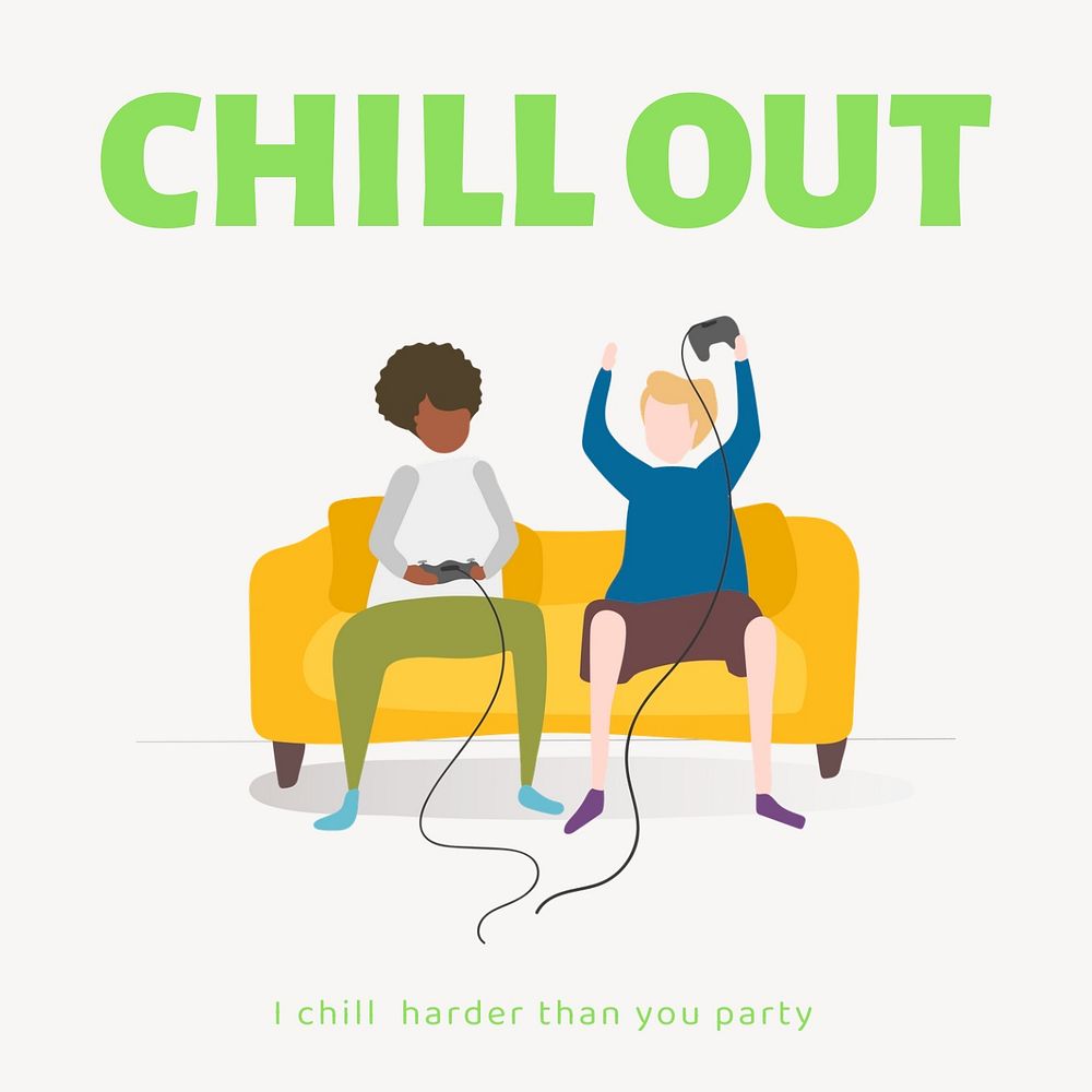 Playing game Instagram post template, hobby design