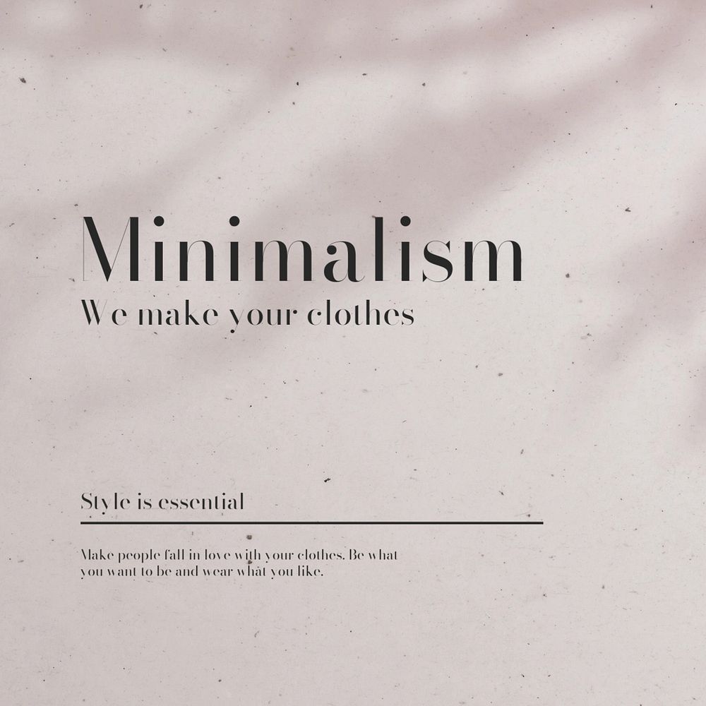 Pink minimalism Instagram post template, aesthetic design