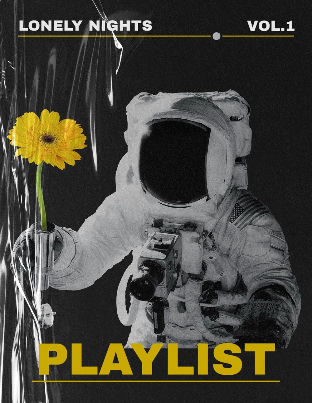 Astronaut music flyer template, entertainment