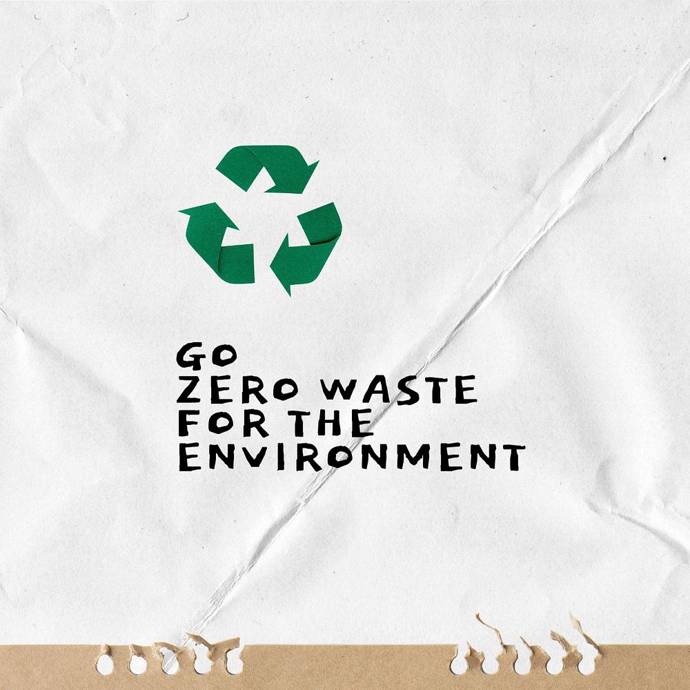 Recycle, environment Instagram post template