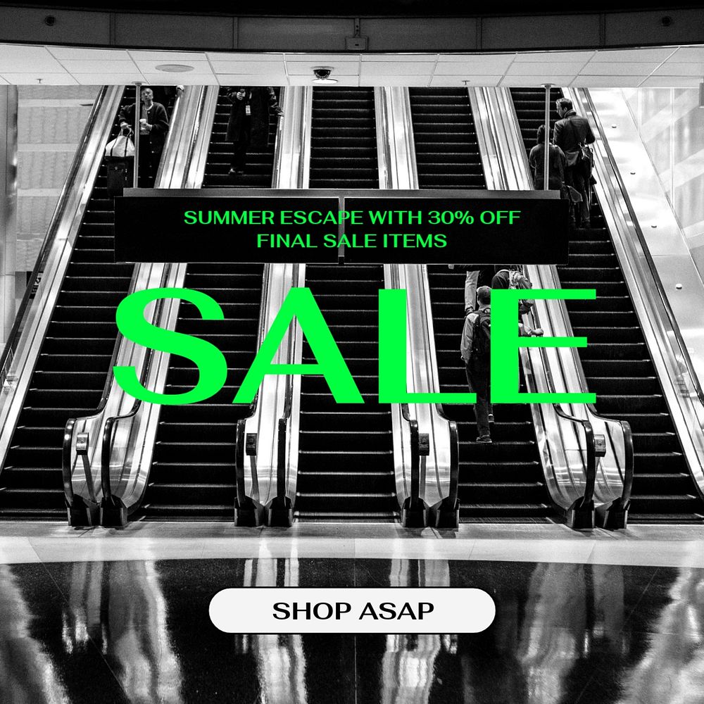Sale promotion Facebook post template, editable design