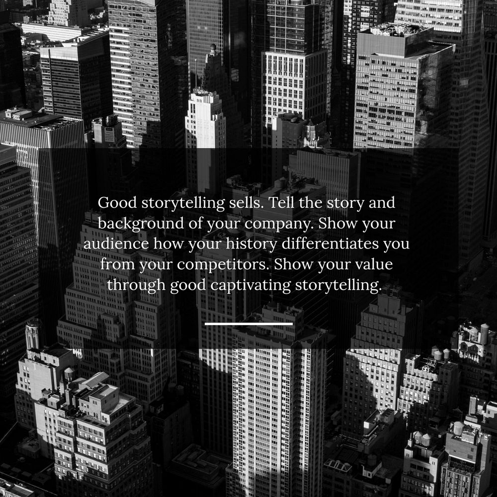 Office buildings Instagram post template, modern business