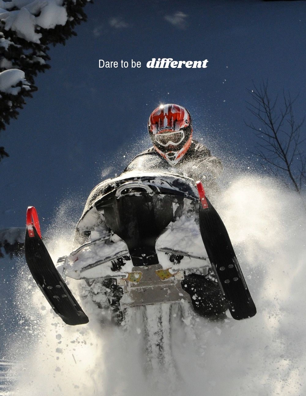 Snowmobile racing  flyer template, editable text