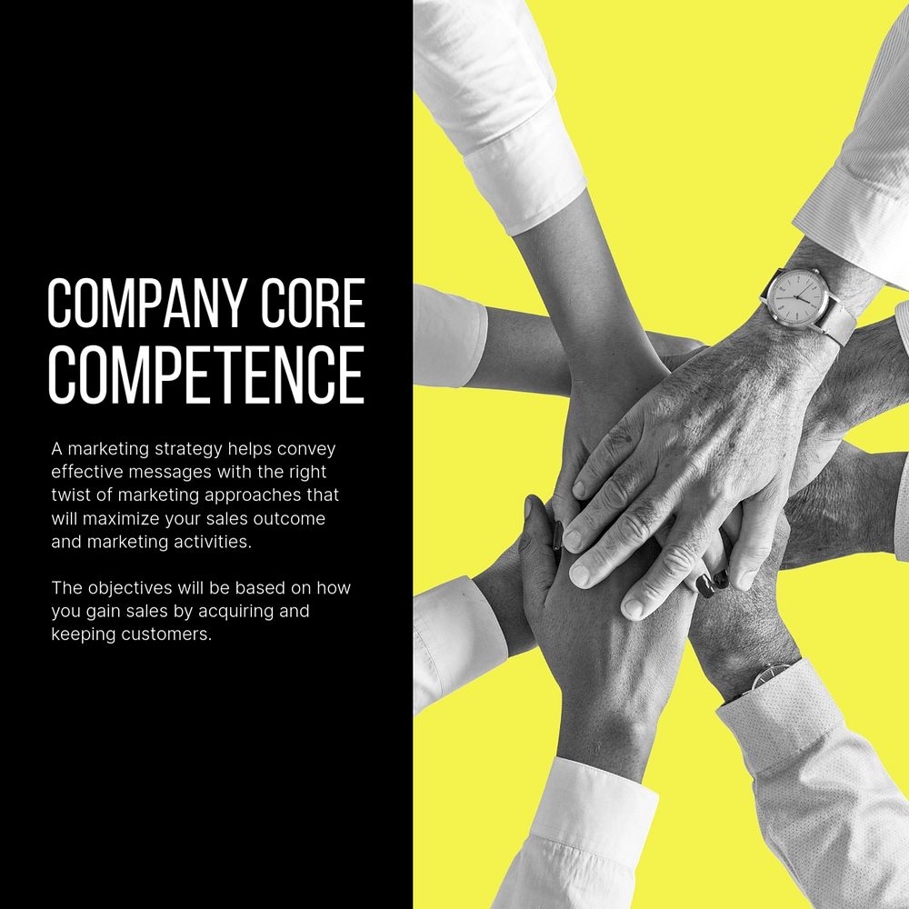 Business competency Instagram post template